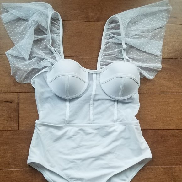 White Bathing suit - NEW - Picture 1 of 2